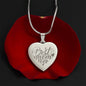Best MOM ever Engraved Heart Necklace