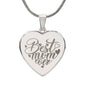 Best MOM ever Engraved Heart Necklace