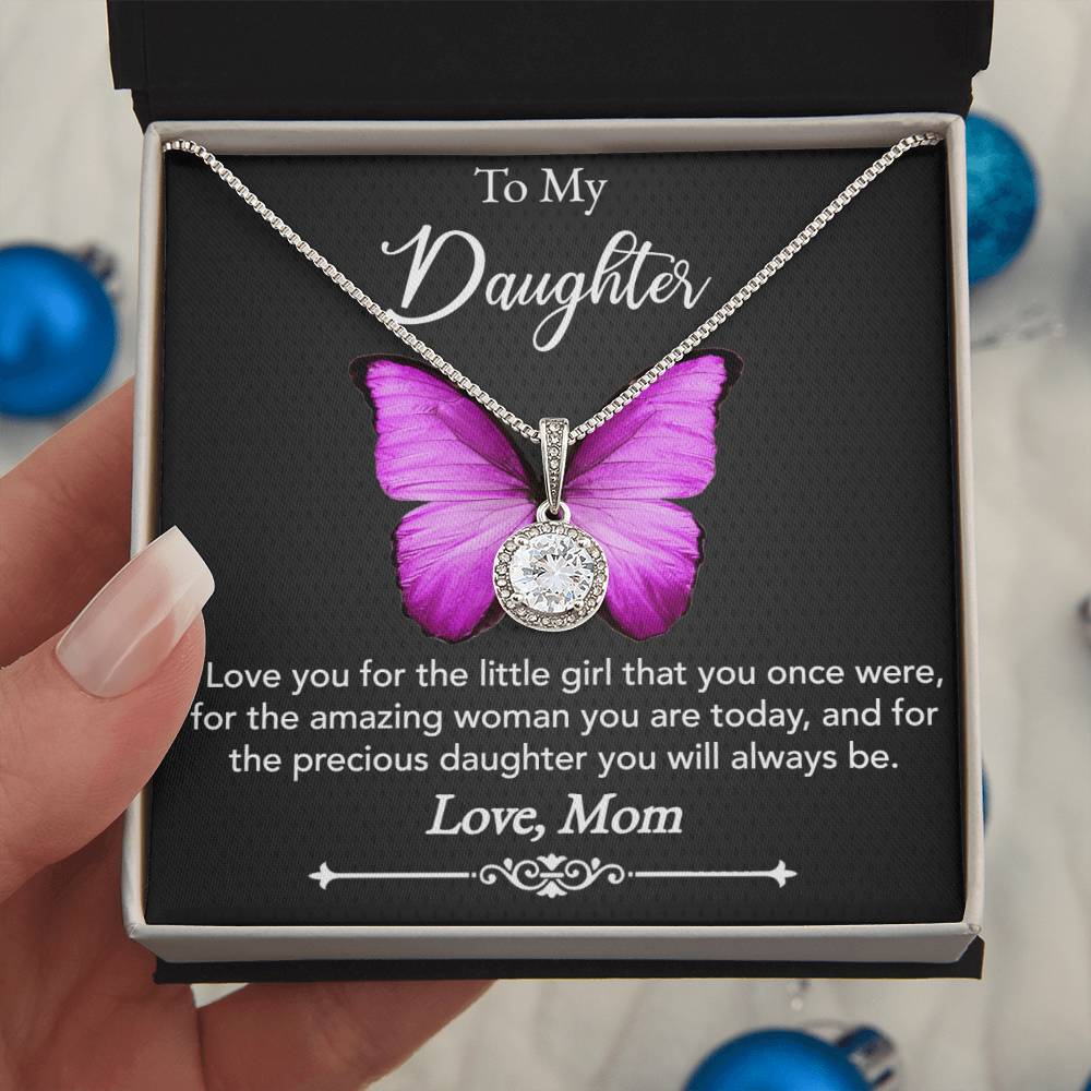 To My Precious Daughter Necklace - Love Mom
