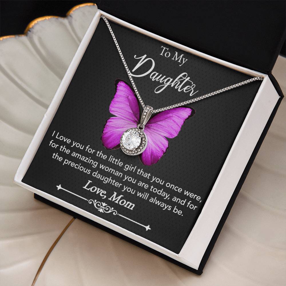 To My Precious Daughter Necklace - Love Mom