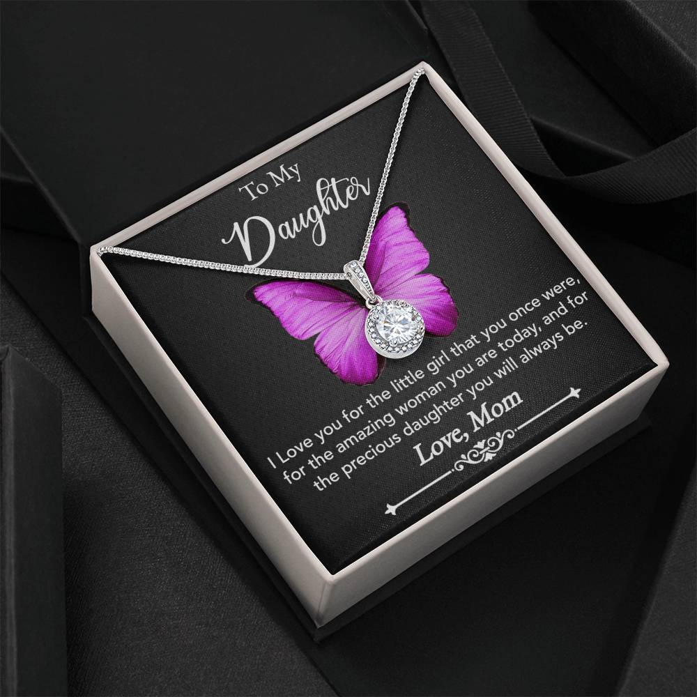 To My Precious Daughter Necklace - Love Mom