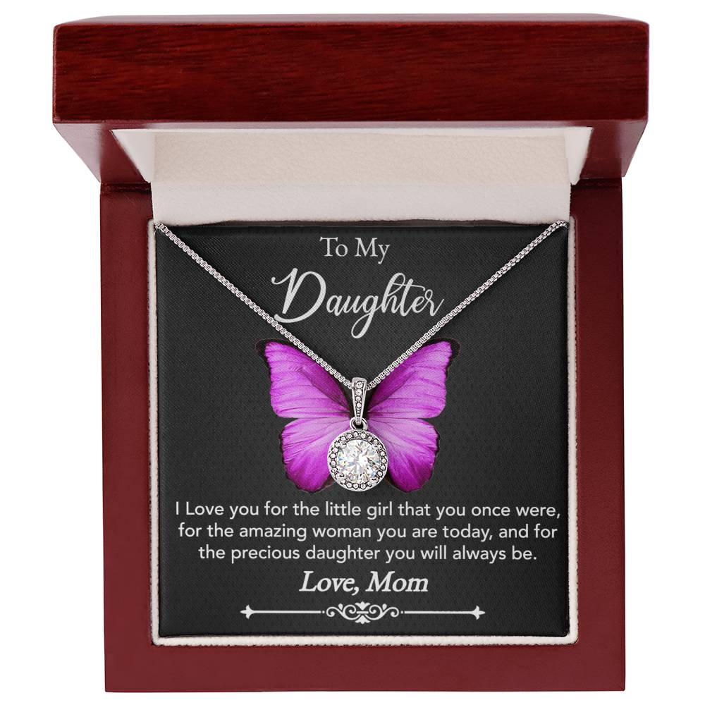To My Precious Daughter Necklace - Love Mom