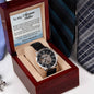 To My Awesome Father Modern Men's Watch