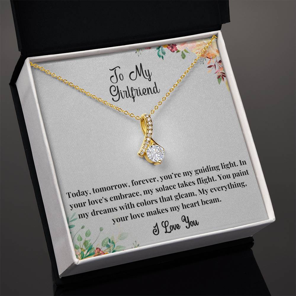 To My Girlfriend - You're my guiding light Alluring Beauty Necklace