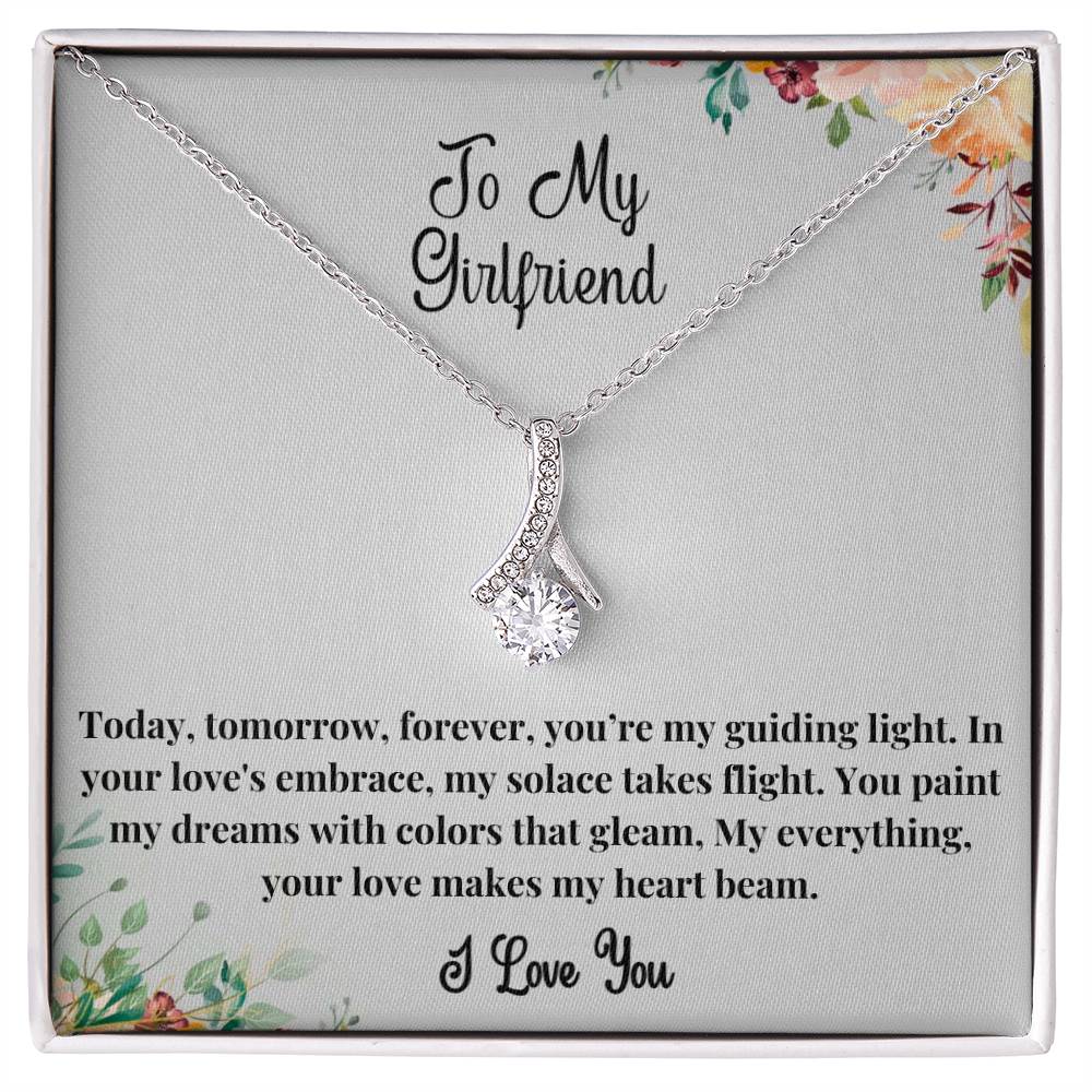 To My Girlfriend - You're my guiding light Alluring Beauty Necklace