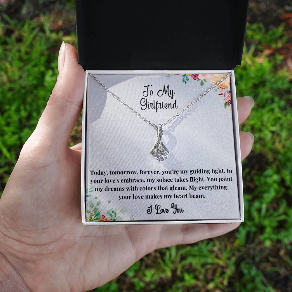 To My Girlfriend - You're my guiding light Alluring Beauty Necklace