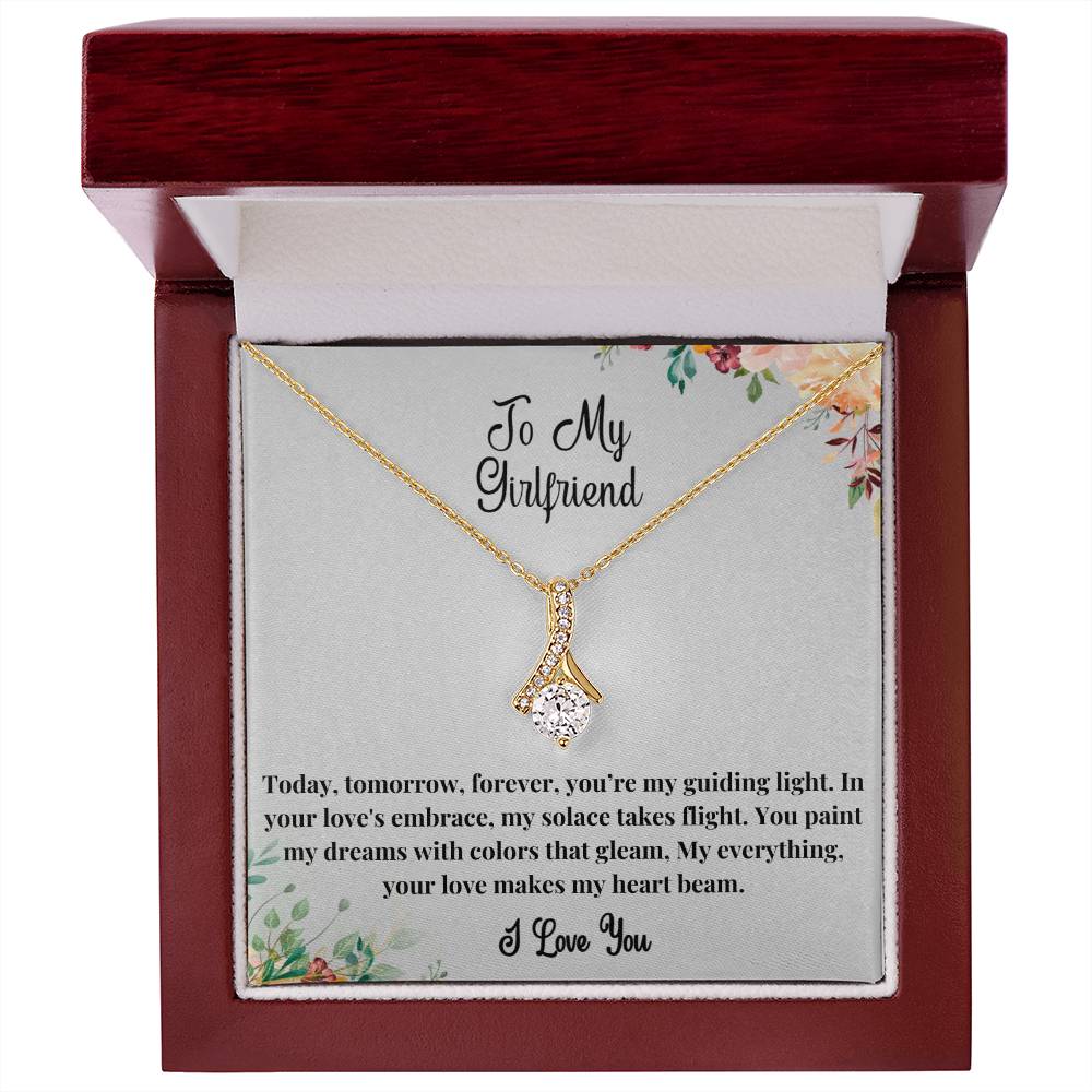 To My Girlfriend - You're my guiding light Alluring Beauty Necklace