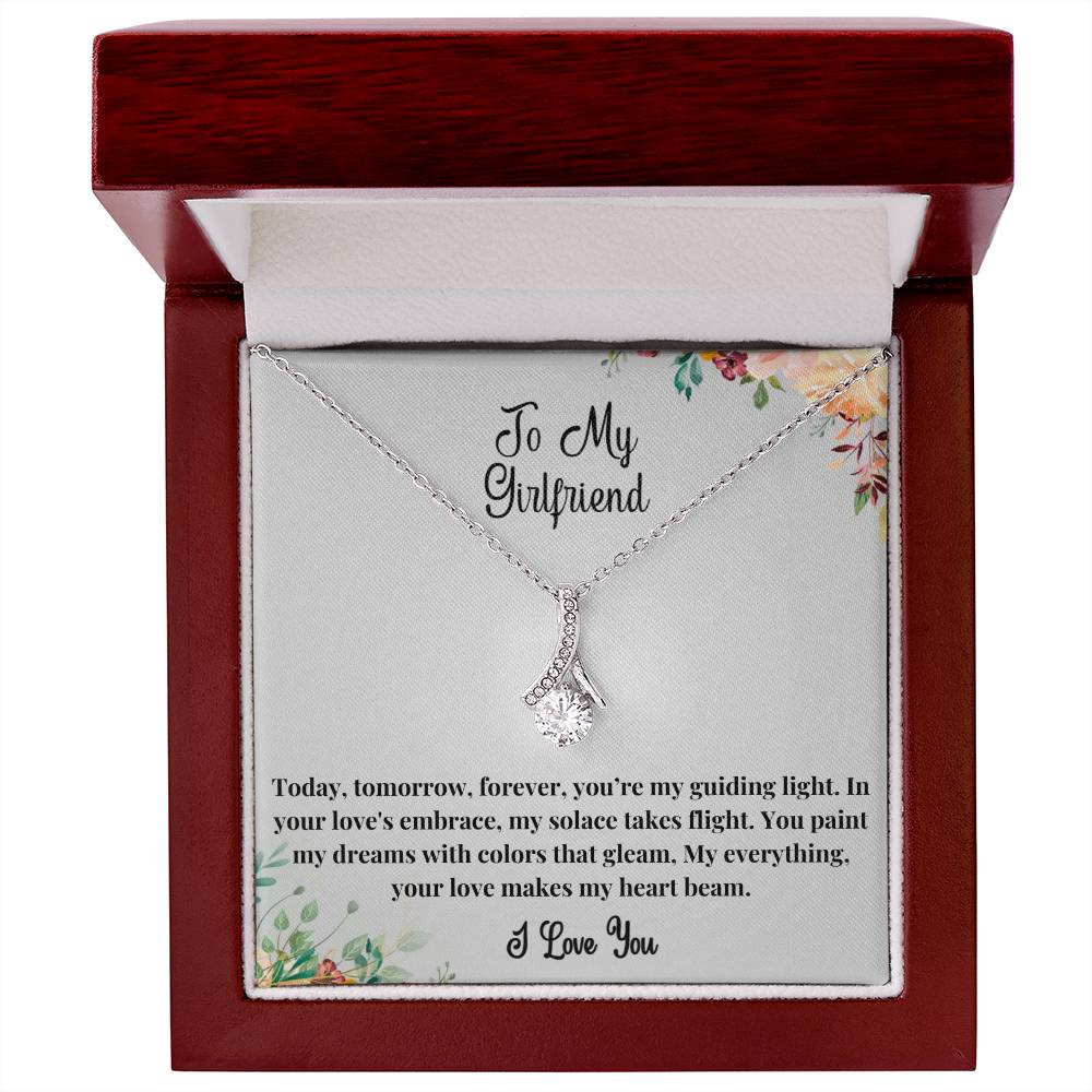 To My Girlfriend - You're my guiding light Alluring Beauty Necklace