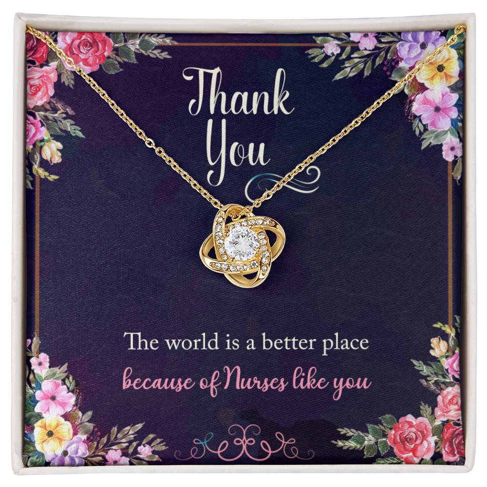 Thank You Nurse - Love Knot Necklace