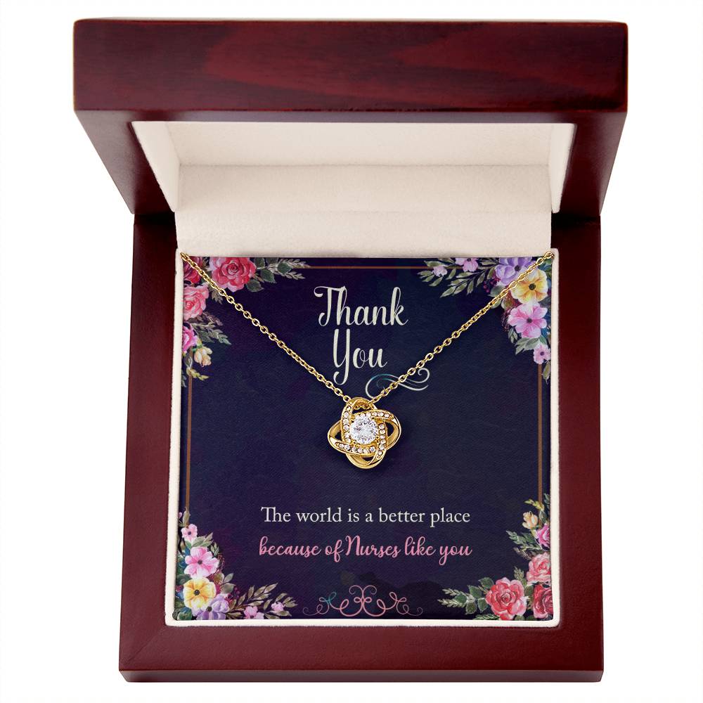Thank You Nurse - Love Knot Necklace
