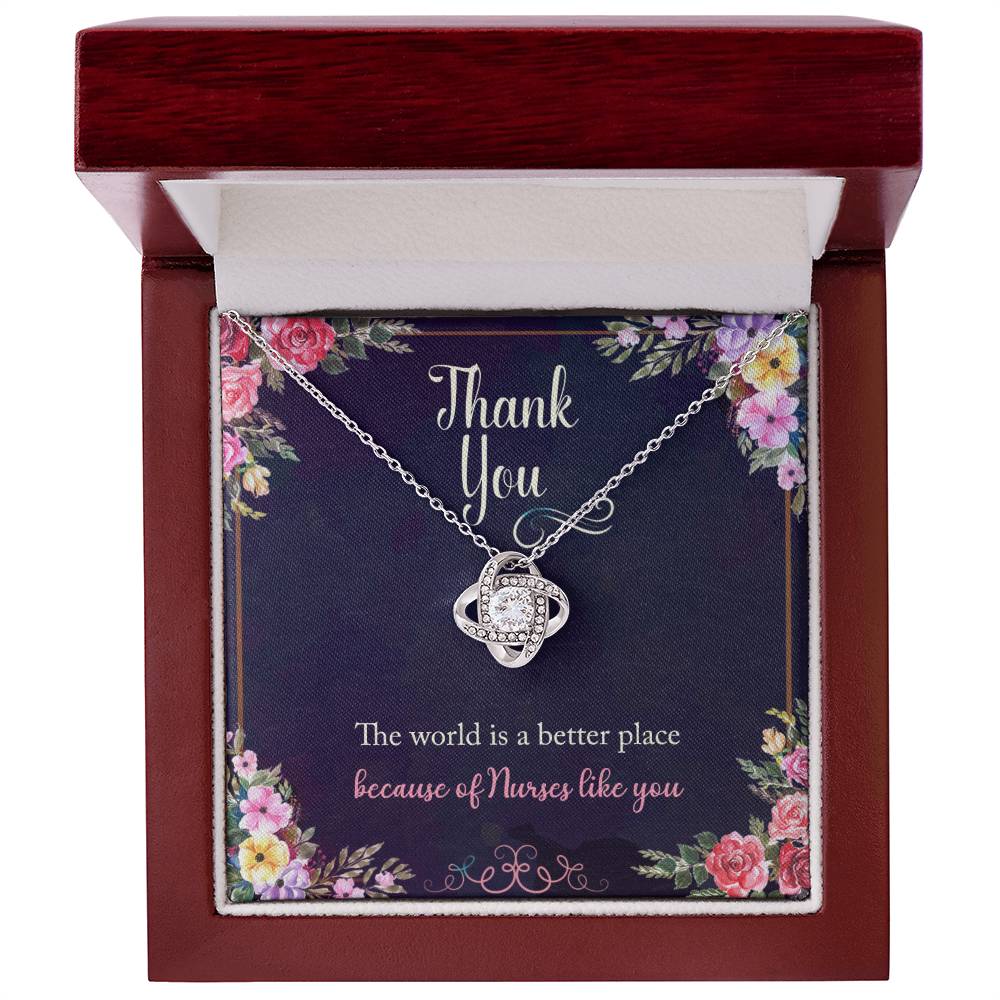 Thank You Nurse - Love Knot Necklace
