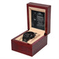 To My Husband - Black Chronograph Birthday Watch