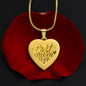 Best MOM ever Engraved Heart Necklace