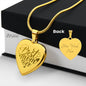 Best MOM ever Engraved Heart Necklace