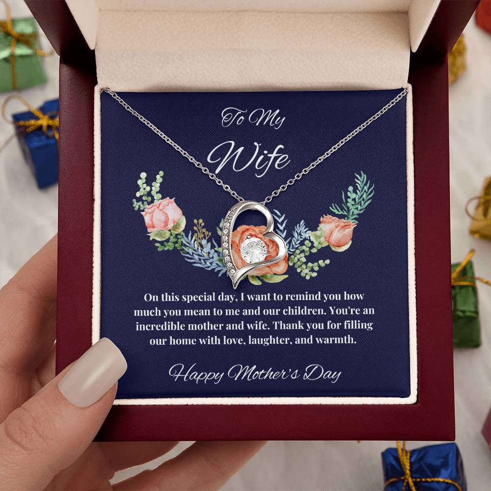 To My Wife - You Mean so much to us Mother's Day Necklace