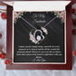 To My Soulmate - I adore you Forever Love Necklace