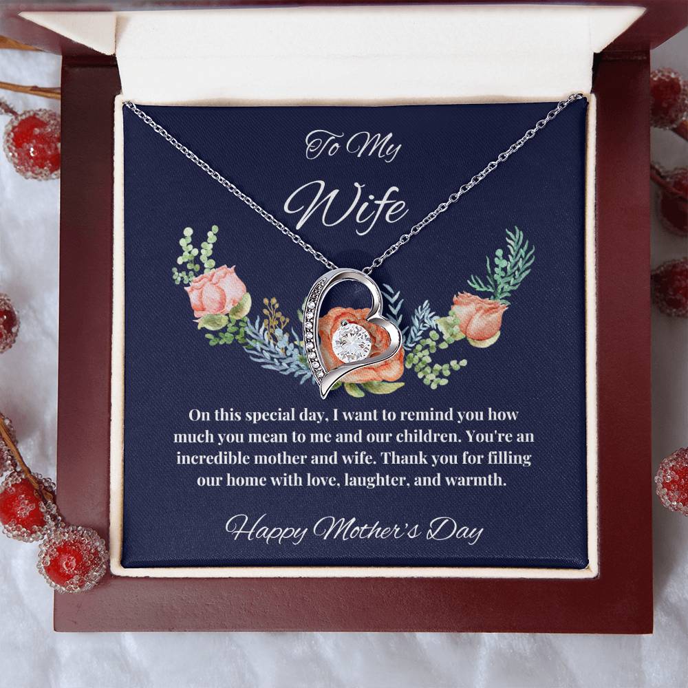 To My Wife - You Mean so much to us Mother's Day Necklace