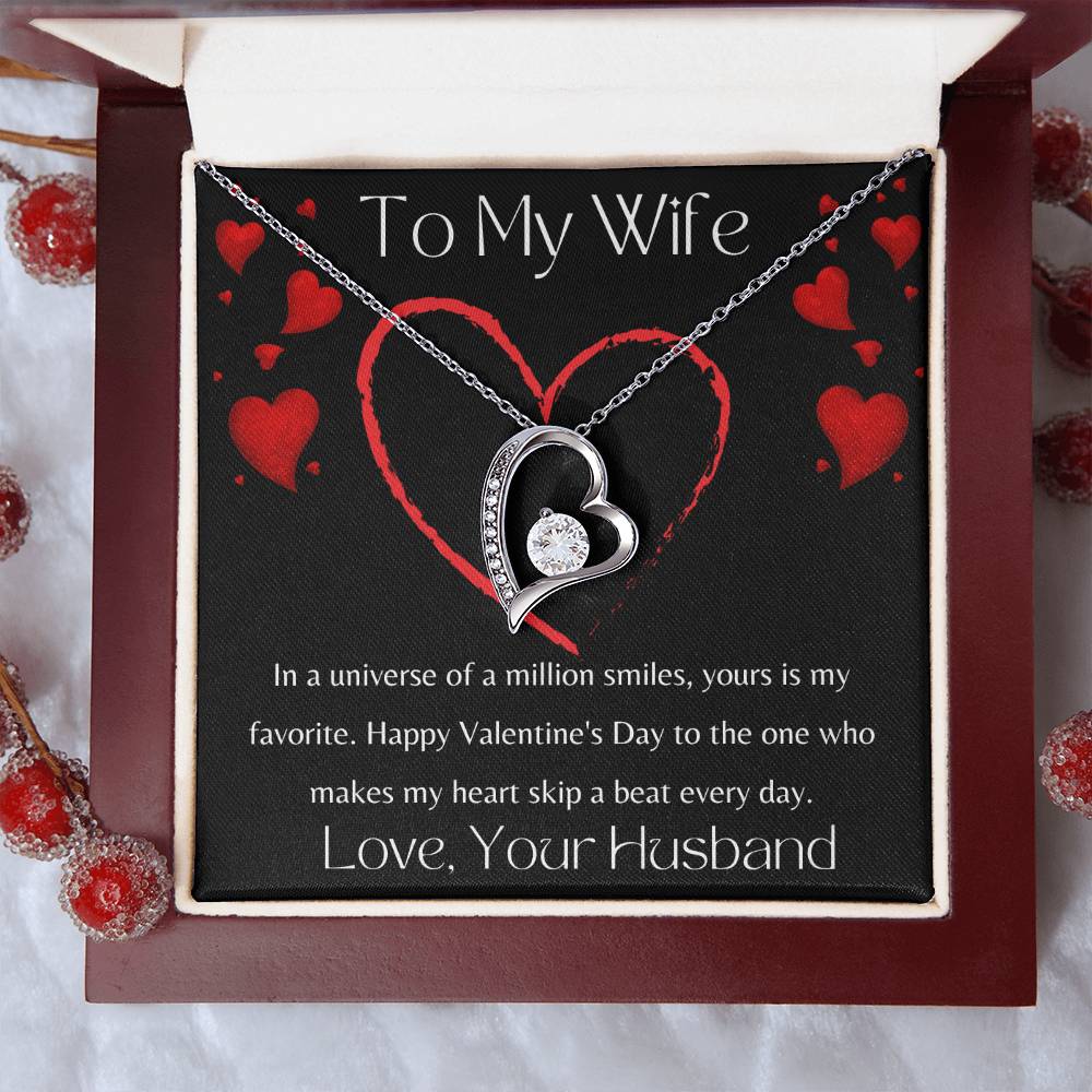 To My Wife - Valentine's Day Forever Love Necklace