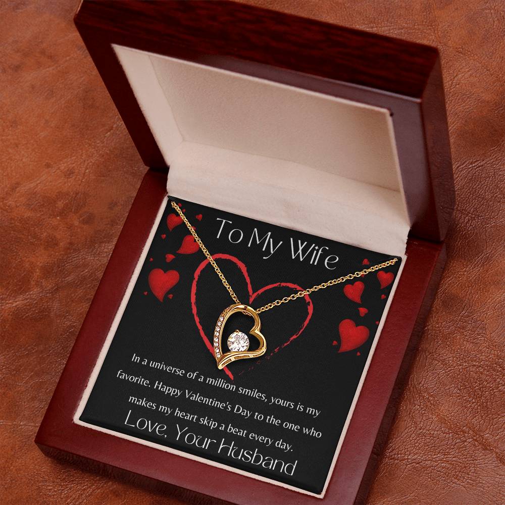 To My Wife - Valentine's Day Forever Love Necklace