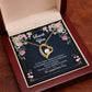 Thank you Nurse - True ANGEL in scrubs Heart necklace