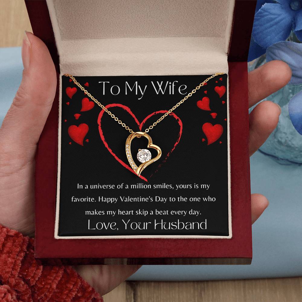 To My Wife - Valentine's Day Forever Love Necklace