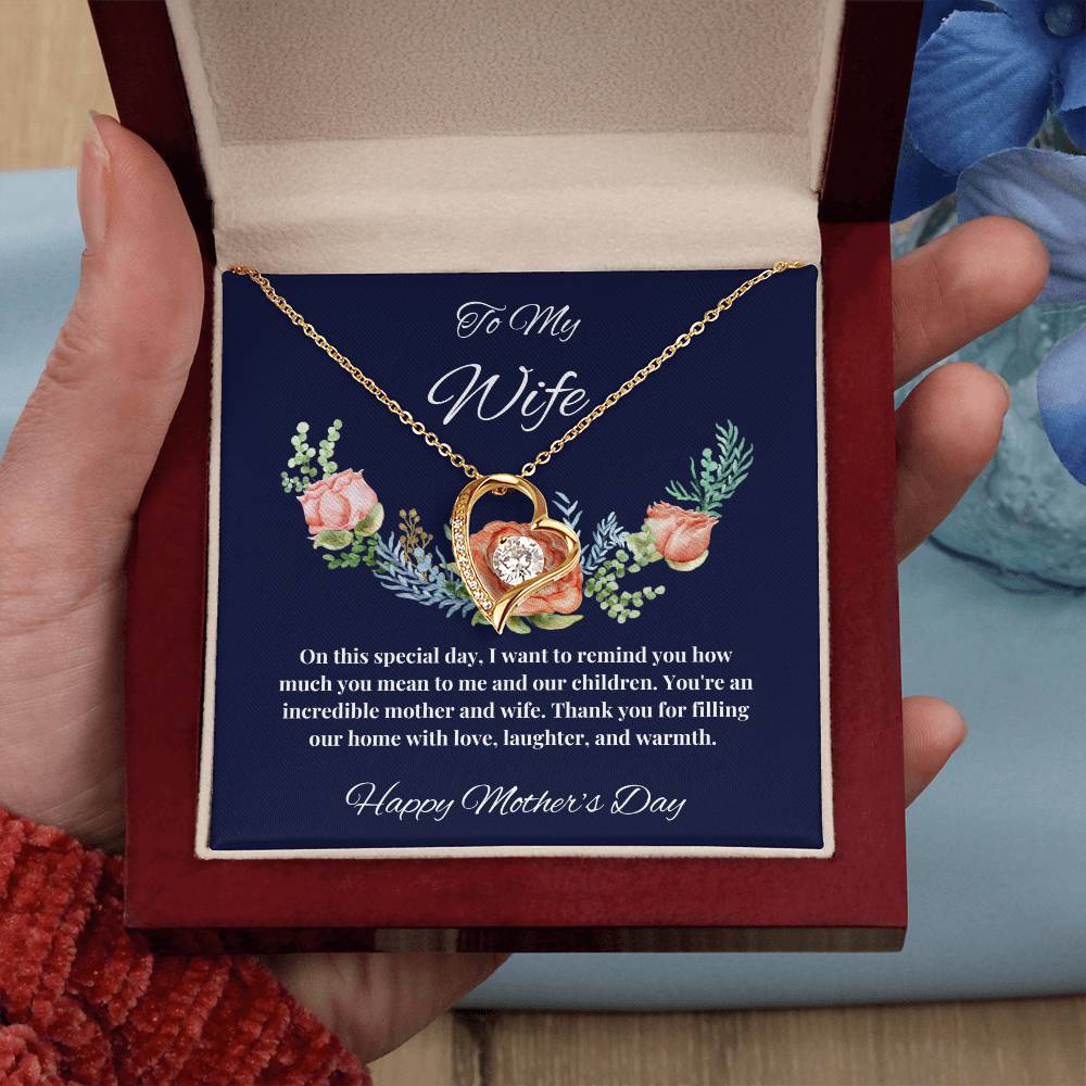 To My Wife - You Mean so much to us Mother's Day Necklace