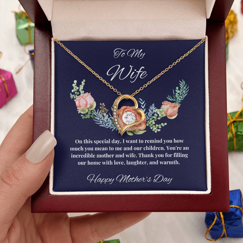 To My Wife - You Mean so much to us Mother's Day Necklace