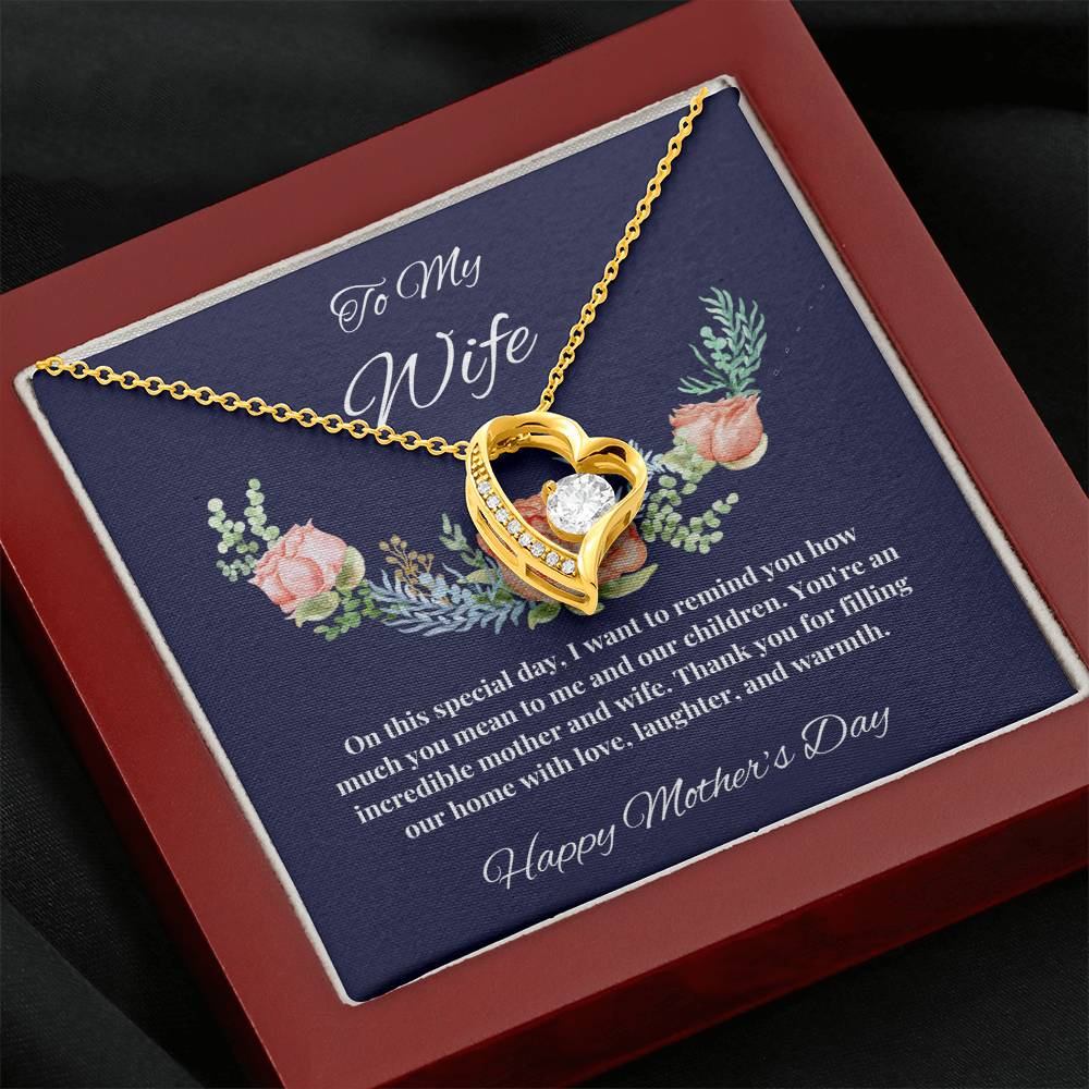 To My Wife - You Mean so much to us Mother's Day Necklace