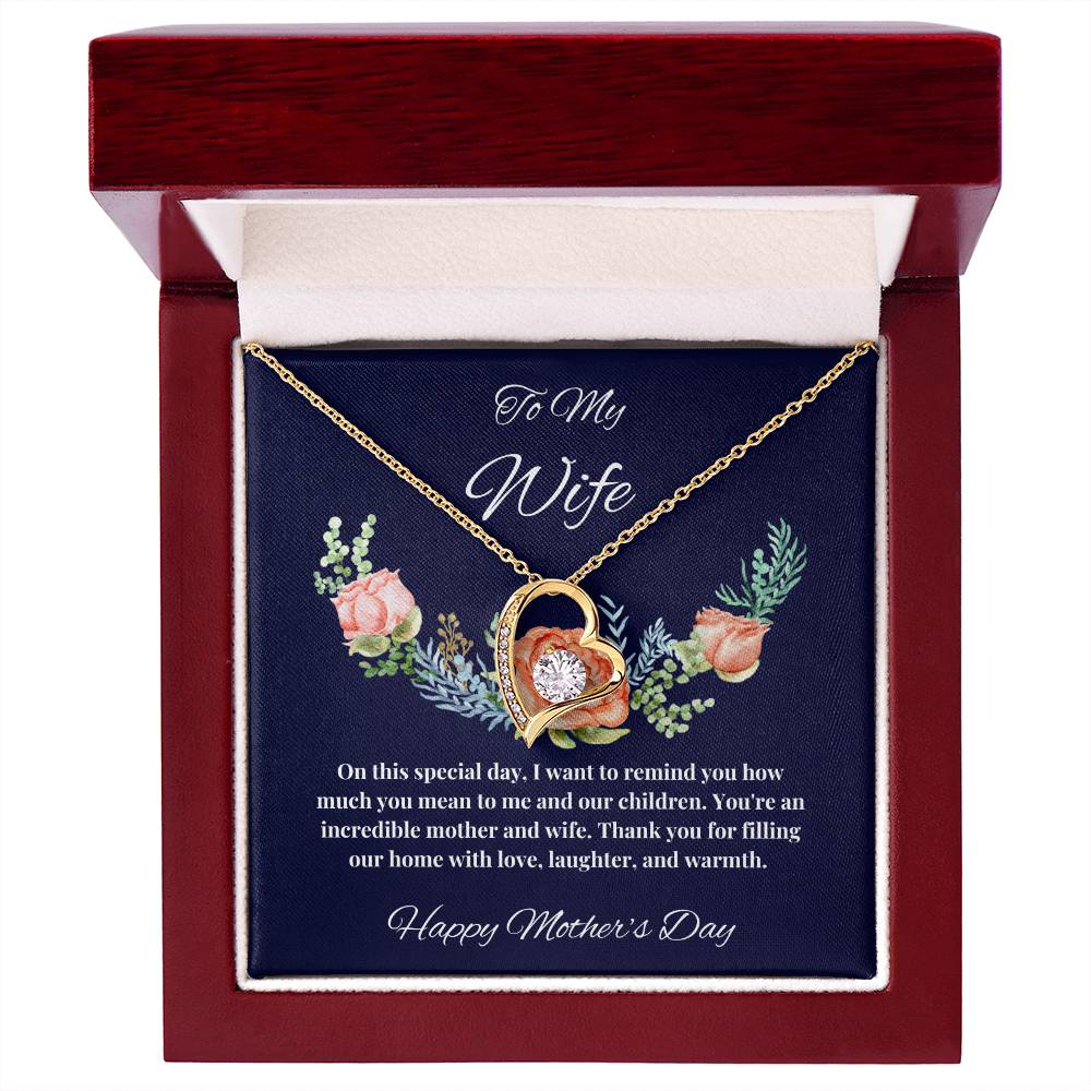 To My Wife - You Mean so much to us Mother's Day Necklace