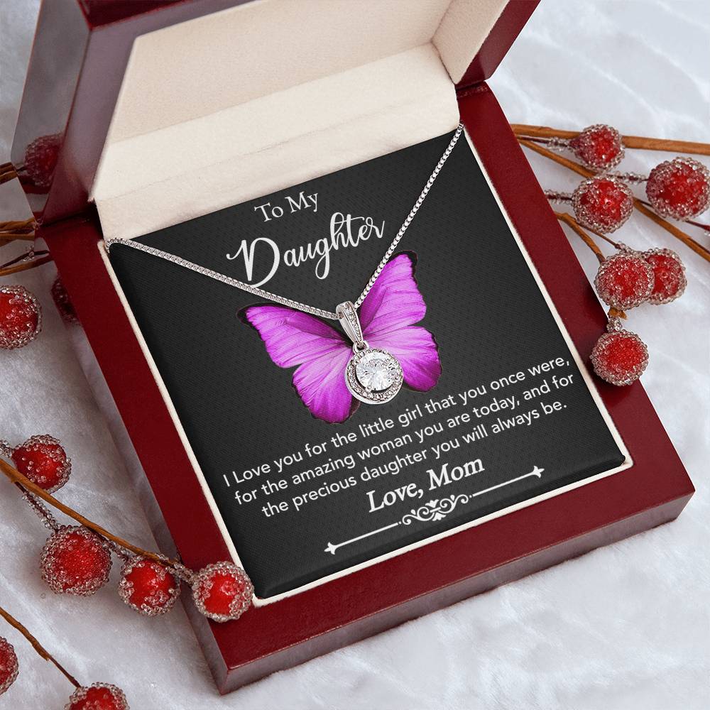 To My Precious Daughter Necklace - Love Mom