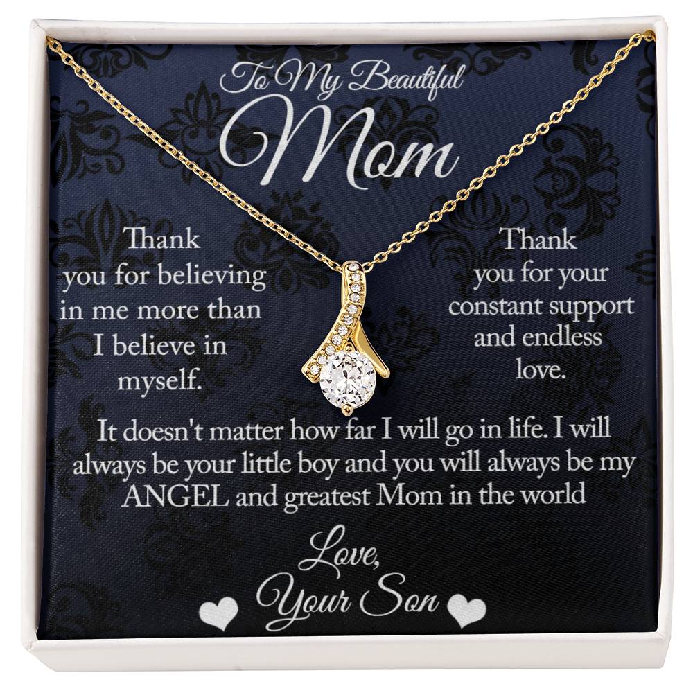 To My Beautiful Mom - Alluring Beauty Necklace