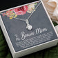 To My Bonus Mom Alluring Beauty Necklace