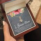 To My Bonus Mom Alluring Beauty Necklace