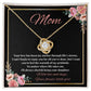 Mom - My Anchor through Life's Storms Love Knot Necklace