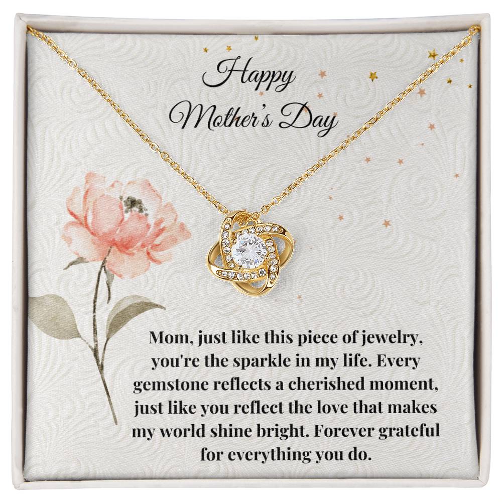 Happy Mother's Day Love Knot Necklace