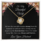 To My Wife - My Love remains strong Love Knot Necklace