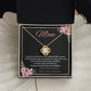 Mom - My Anchor through Life's Storms Love Knot Necklace