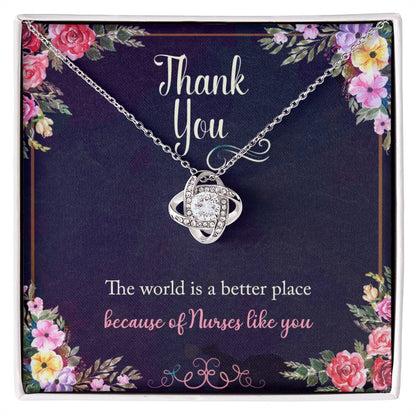 Thank You Nurse - Love Knot Necklace