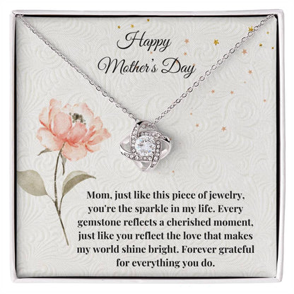 Happy Mother's Day Love Knot Necklace