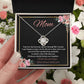 Mom - My Anchor through Life's Storms Love Knot Necklace