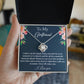 To My Girlfriend I adore you Love knot necklace
