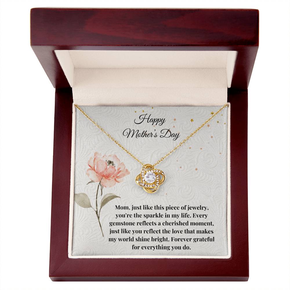 Happy Mother's Day Love Knot Necklace