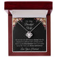 To My Wife - My Love remains strong Love Knot Necklace