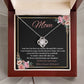 Mom - My Anchor through Life's Storms Love Knot Necklace