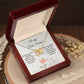 To My Best Friend - Interlocking Hearts Birthday necklace