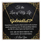 To the Love of My Life Personalized Name Necklace