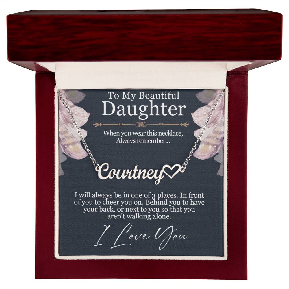 Beautiful Daughter Personalized Name Necklace