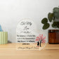 To My Love - My Heart is where you are Acrylic Heart Plaque