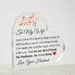 To My Wife - You are My Best Friend Acrylic Heart