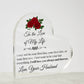 To the Love of My Life Acrylic Heart
